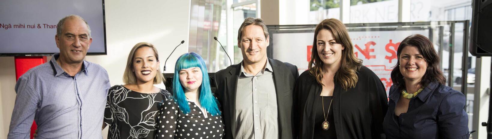 CEO Russell Stanners and Vodafone Foundation World of Difference recipients