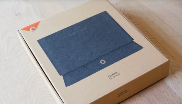 Vodafone Ultra Hub modem in a box.
