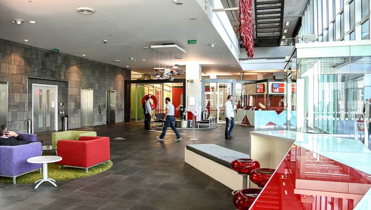 Vodafone building foyer
