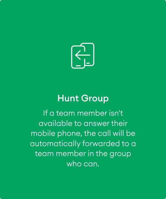 Hunt Group One Business Mobile Group Features