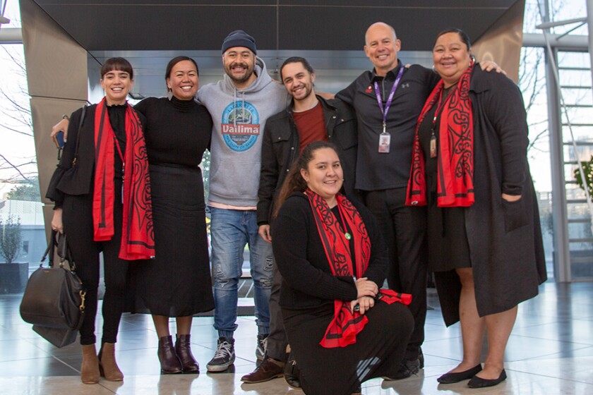 Te Ha Whero Group welcome Joe Goddard at Powhiri