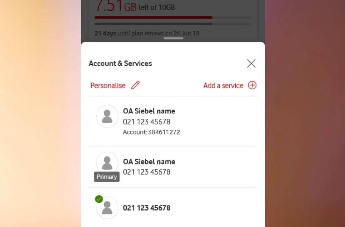 Manage multiple connections