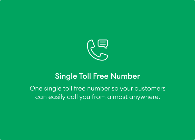 Single Toll Free Number