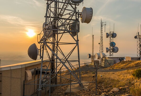 Image of mobile towers