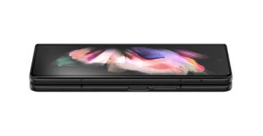 Folded Galaxy Fold3 5G with screen side up