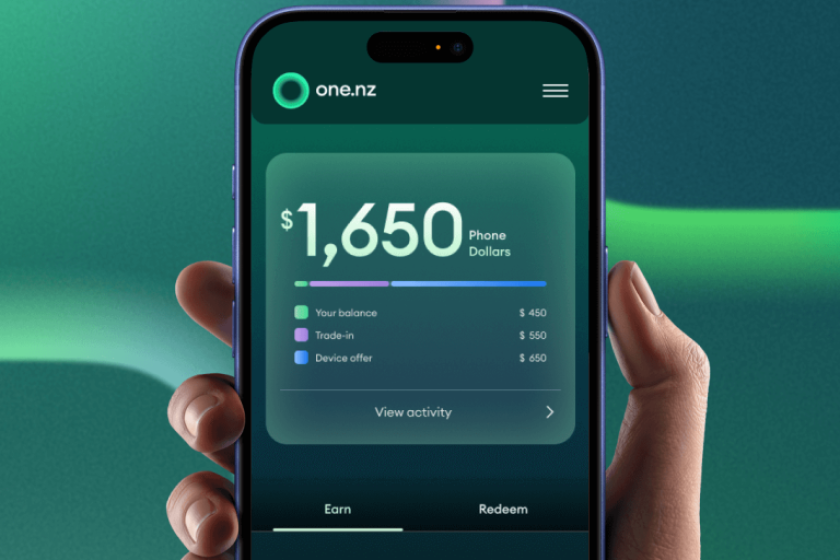 $1,650 Phone Dollars shown in One NZ's App.