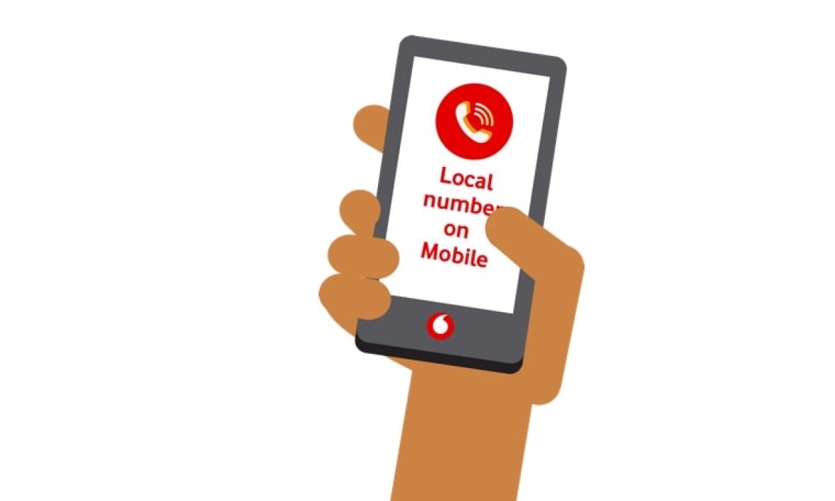 Local number on mobile