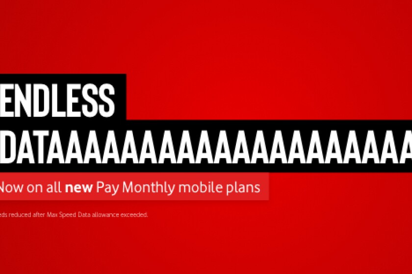 Vodafone endless dataaaaaaaaa pay monthly mobile plans