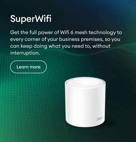 SuperWifi. Get the full power of Wifi 6 mesh technology to every corner of your business premises, so you can keep doing what you need to, without interruption. Learn more