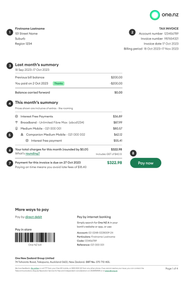 Consumer Summary with Billing Period PDF