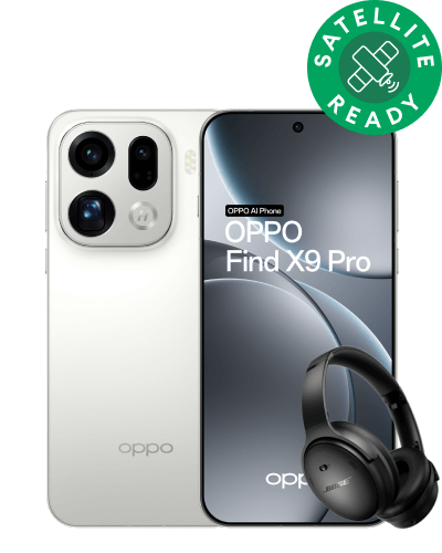 OPPO Find X9 Pro and Bose QuiteComfort SC headphones