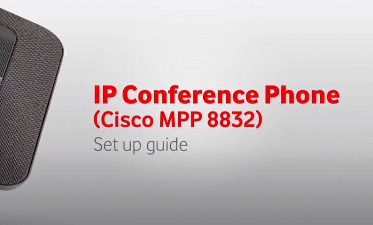 Learn how to set up your Cisco MPP 8832 IP conference phone.