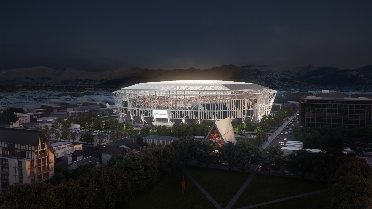 Christchurch stadium render