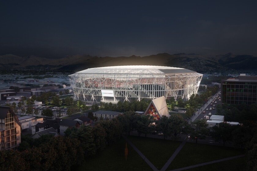Christchurch stadium render
