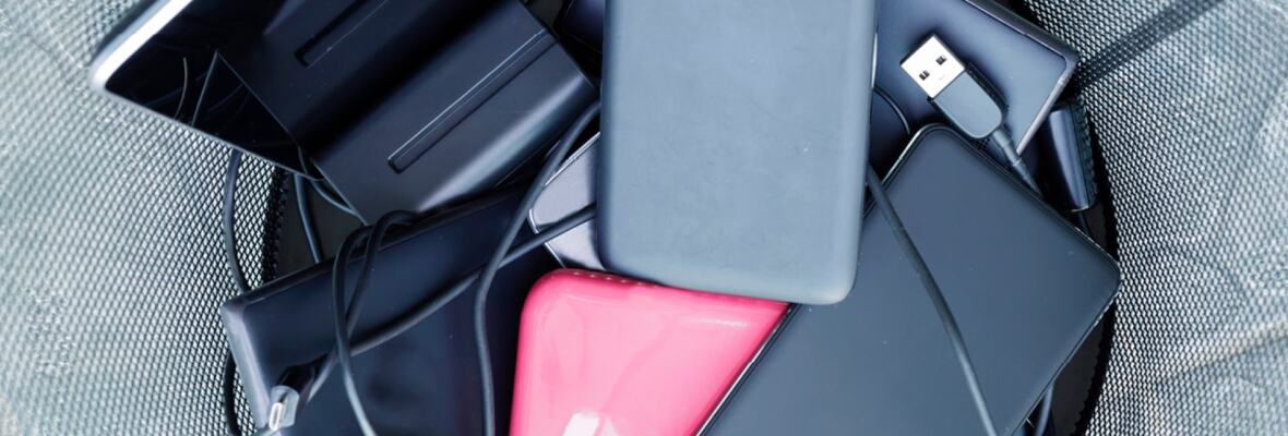 Photo of old mobile phones