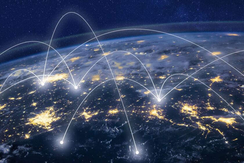 image of cities connecting through internet