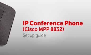Learn how to set up your Cisco MPP 8832 IP conference phone.