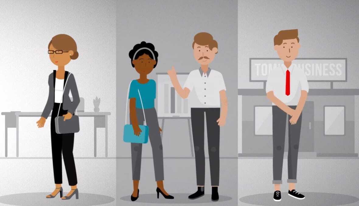 Animated photo of People in an office