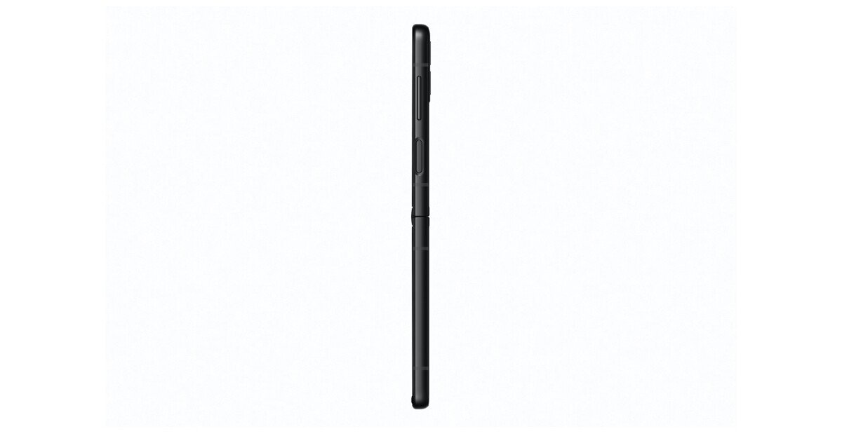Side profile of the Galaxy Zflip3 unfolded