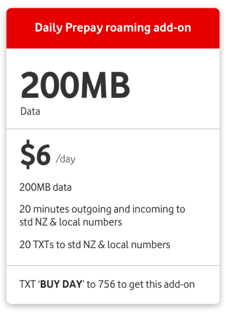 200MB $6/day