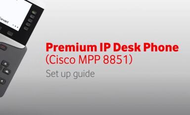 Learn how to set up your Cisco MPP 8851 IP desk phone.