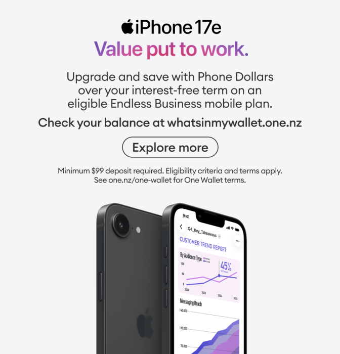 Apple iPhone 17e for business. Value put to work. Explore more.