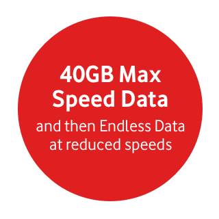 40GB max speed data roundel