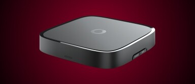 VodafoneTV in red background