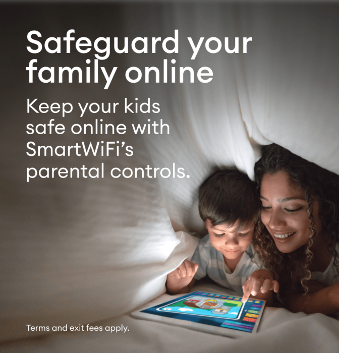 Safeguard your family online. Keep your kids safe online with SmartWiFi's parental controls.