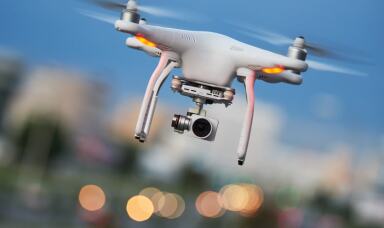 Photo of a drone with camera