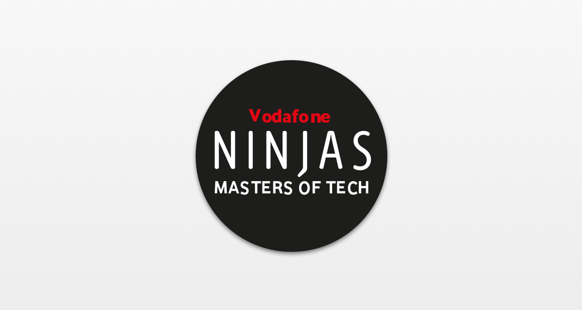 Vodafone Ninjas Masters of Tech logo