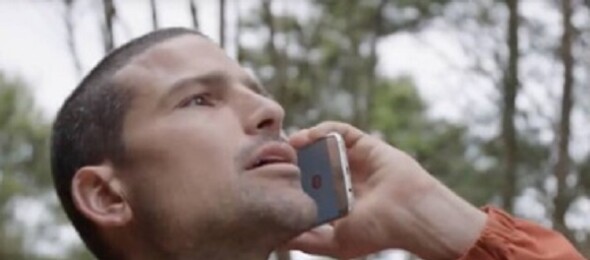 A man in the bush calling for help