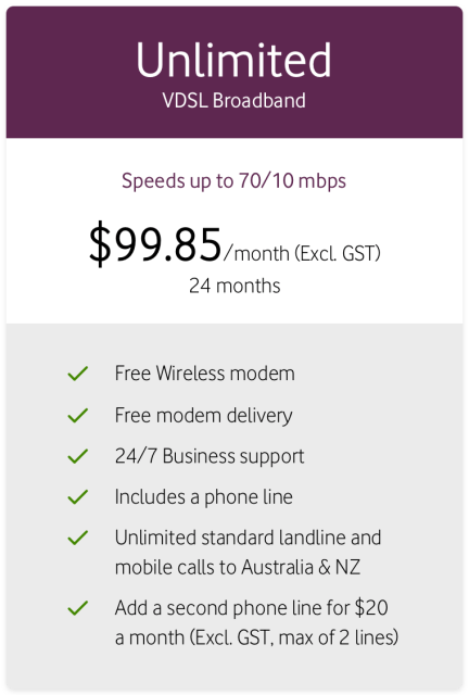 Inclusive bundles - Office Net Max VDSL