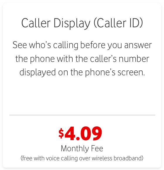 Caller Display (Caller ID)