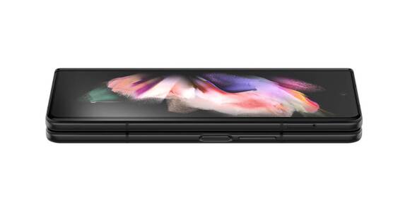 Folded Galaxy Fold3 5G with screen side up