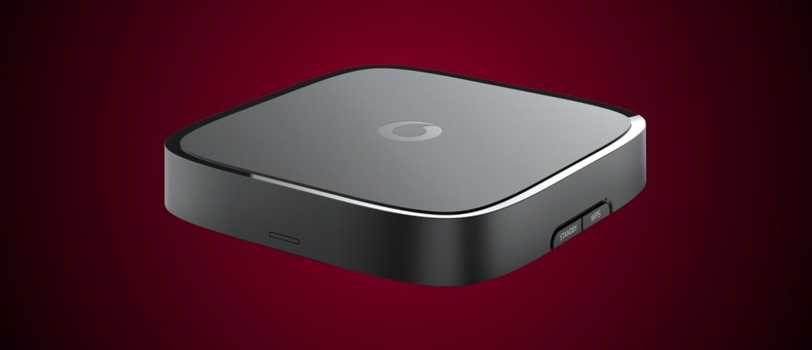 VodafoneTV in red background