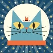 solar system with astro cat logo