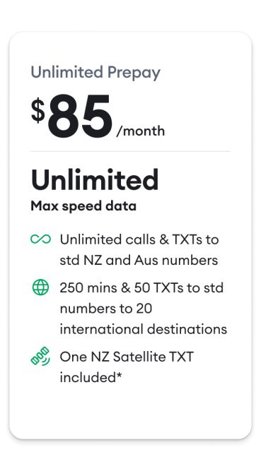 Unlimited Prepay for $85.