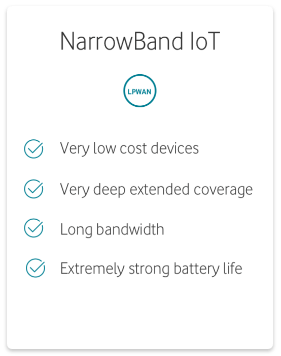 NarrowBand IoT benefits