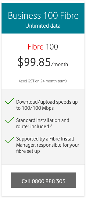 Business 100 Fibre unlimited