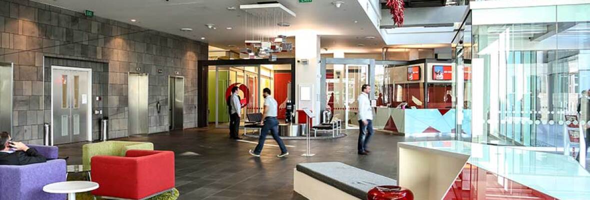 Vodafone building foyer