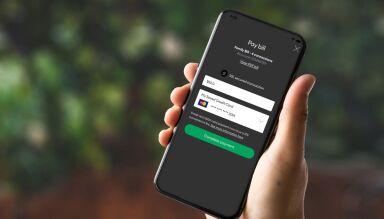 People on their device