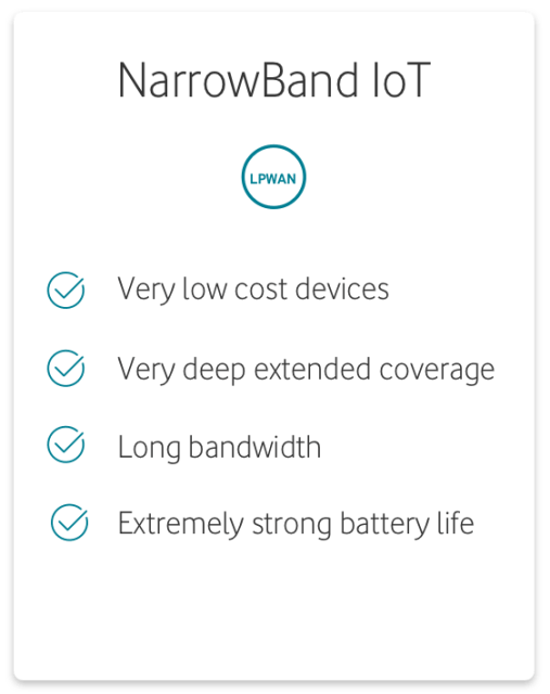 NarrowBand IoT benefits