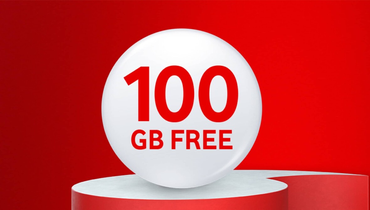 Always connected. 100GB Free