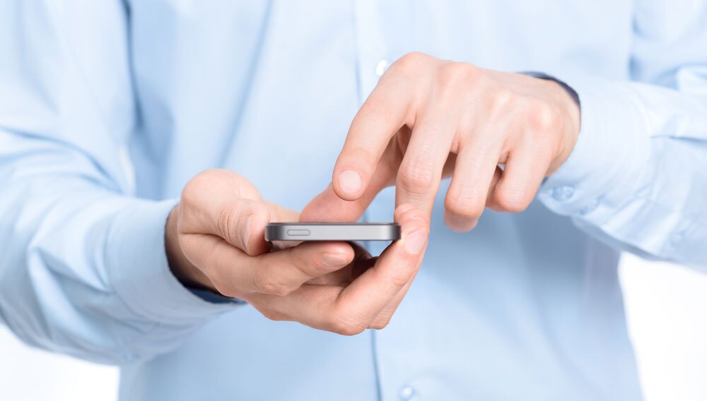 man with a mobile phone