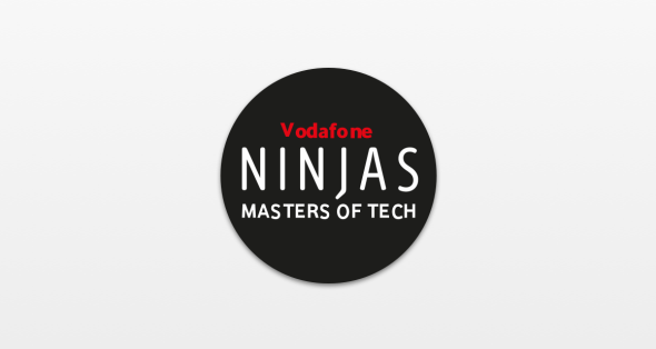 Vodafone Ninjas Masters of Tech logo