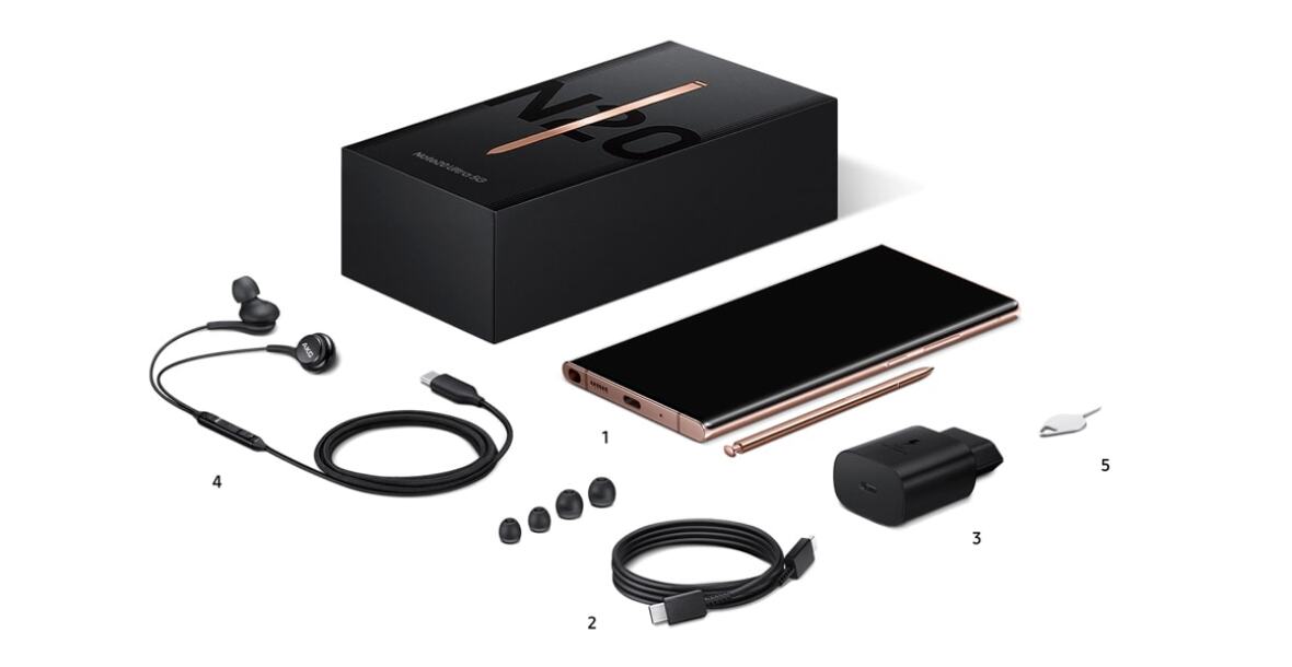 Galaxy Note20 with all accessories