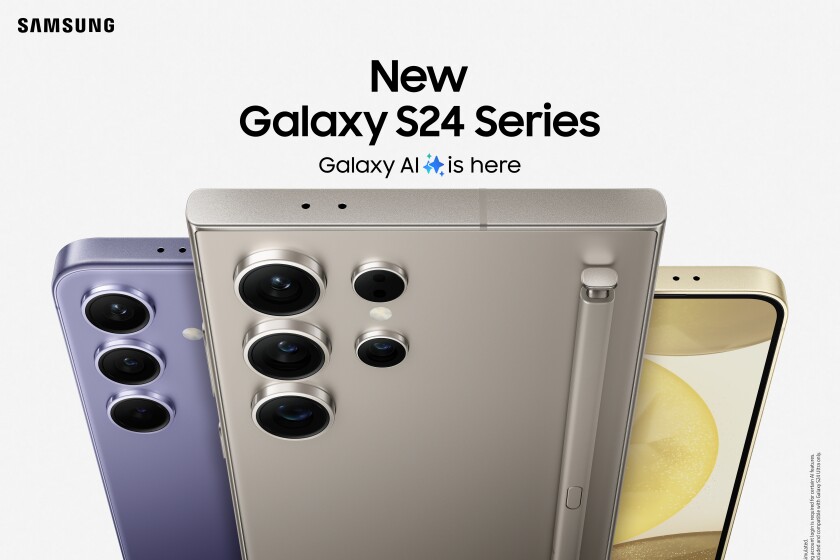Image of the new Galaxy S24 series