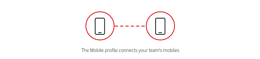 The Mobile profile connects your team's mobiles