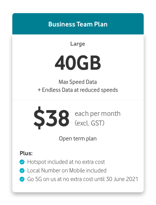 $38 each per month